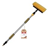 PETEX 432340 Teleskop-Waschbürste, Gelb Circa 109-165 cm