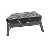 MILISTEN Grillrost aus Edelstahl edelstahlgrill outdoor grill barbecue party grillabdeckung grillfolien grilll Holzkohle Grillzubehör draussen zusammenklappbarer Grill tragbarer Grill Black