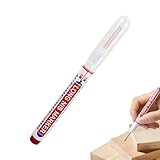Weqizuerqi Tieflochmarker, tiefe Spitze, wasserfest, schnell trocknender Stift, Mehrzweck-Hardware-Werkzeug für Schweißen, Industrie-Maschinisten