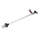 Tbest Boots-Ankerlicht, LED, 360-Grad-Allround-Heckstange mit 316-Edelstahlsockel für Fischerboote, Yachten, Schiffe, Marinenavigation