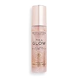 Revolution Beauty Fix & Glow Fixing Spray, Illuminating & Hydrating, Vegan & Cruelty-Free, 100ml