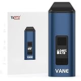 Yocan VANE Herb Vaporizer, Tragbarer Verdampfer Kräuter, Keramik Heizkammer, Präzise Temperatureinstellung 93-249℃, 1100 mAh Akku Dry Herb Vaporizer mit LCD Display, Einfache Reinigung