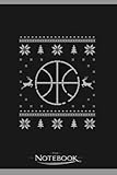 Basketball Ugly Sweater Style Gift Notebook: Wide Ruled Lined Journal Planner, Diary, Notebook| 120 pages 6x9 inches