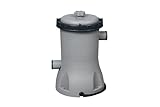 Bestway Filterpumpe 2.006 l/h, 40 W, Grau-schwarz