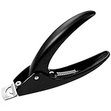 Sularpek Nagelknipser Gelnägel, Nagelknipser für Kunstnägel, Professionelle Falsche Nägel Clipper für Kunstnägel Gelnägel Fingernägel Falsche Nägel(Schwarz)
