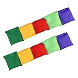 HEMOTON 10Stücke Wurfsäckchen für Outdoor Spiele Sandsäckchen und Interaktives für Partys für Gartenaktivitäten