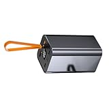 Qsvbeeqj Tragbares Ladegerät, Powerbank-Gehäuse, Typ C, Powerbank-Gehäuse, Schnellladelösung, schnelles 100-W-Schweißen, Metallgehäuse