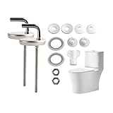 WC-Sitz Armaturen Edelstahl Ersatz Scharnier, 2 Stück Toilettensitz Fix Fitting Edelstahl Zurück, WC-Sitz-Scharnier mit Befestigung, Scharnier Beschläge für WC-Brille, Haus, Hotels