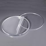 5 Stück klare runde Acrylscheiben, 250 mm Durchmesser, 2 mm - 10 mm Dicke, transparenter Kunststoffkreis for Heimwerkerarbeiten, Ausstellungen und Projekte, 4 mm(4mm)