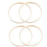 10 Stück Ring Bambus Floral Hoop Handwerk für Erwachsene Runde Holzreifen Holz Floral Hoop 25,4 cm Wandreifen Girlande Floral Makramee Hoop Kleine Kränze für Innen Handwerk Blumen