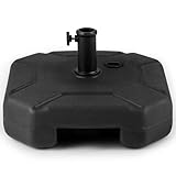 COSTWAY Sonnenschirmständer 17,5 Liter / 30 kg befüllbar mit Wasser oder Sand, Schirmständer für Schirmstangen von 38/48 mm, Marktschirmständer, Sonnenschirm Ständer für Garten, Balkon