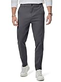 Elegancity Herren Chino Hose Casual Chinohose Baumwolle Freizeithose Arbeitshose Stretch Outdoorhose Pants Trousers Business Dunkelgrau XL