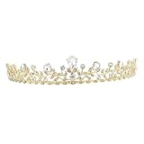 TOPPERFUN Braut Tiara Wasser Krone Strass Haarschmuck Elegant Leicht für Hochzeit Party Frauen Mädchen