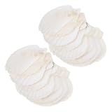 Mobestech 35 Stück Teiliges Muschel Deko Weiße Jakobsmuscheln für DIY Bastelprojekte Aquarium Dekoration Strandparty Wohnraumgestaltung