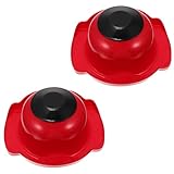 2 Stück Lebensmittelsicherheitshalter für Mandolinenschneider oder Reibe für die Küche, Lebensmittelschneider, Fingerschutz für Mandolinenschneider, Reibe schneiden (Farbe: Rot)