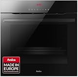 Amica Pyrolyse Backofen mit 2-fach Teleskopauszug 19 Automatik-Programmen SoftOpen Tür Heißluft mit Ringheizkörper OpenUp Türöffnung