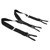 Elegante Herren-Hosenträger in Y-Form für Verabredungen, 5,1 X 110 Cm, mit Knopfverschluss, Verbreiterte Hosenträger für Arbeit, Hochzeit, Alltag