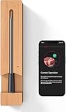 Fleischthermometer Kabellos, Bluetooth Grillthermometer mit App, IP67 Wasserdicht Bratenthermometer Kabellos, Meat Grill Thermometer für Backofen Grill Smoker Rotisserie Airfryer