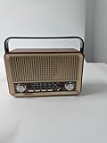 SternSinn 120 AM/FM/SW Radio Retro, Radio mit Bluetooth, 1200mAh Akku, Klein, Kofferradio Unterstützt USB/TF Funktion Für Senioren