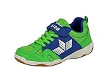 Lico Sport VS Unisex Kinder Hallenturnschuh, Grün/ Blau, 34 EU
