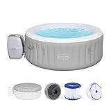 Bestway LAY-Z-SPA Tahiti Airjet™ Whirlpool, 180 x 66 cm, 2-4 Personen, rund, hellgrau
