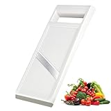 Gemüse Mandolinenschneider, Handgehaltener Gurkenschneider, Reibe für Gemüse, Edelstahl Gurkenhobel, Lebensmittelzerkleinerer Edelstahl-Klinge, Tragbarer Scheiben für Käse Zwiebeln Küchen