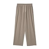 DBMZV Weihnachten Jogginghose Herren Baumwolle Trainingshose Sporthose Freizeithose Lang Hosen Klassische Sweathose mit Taschen Winter Weihnachtsmann Kostüm Erwachsene(Kaffee,M)