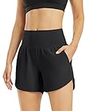 G4Free Activewear-Shorts für Damen Hohe Taille Yoga Kurz Hose mit Taschen Laufhose Sportshorts für Fitnessstudio Ausbildung