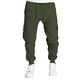 Baggy Pants aus Eisseide, Retro-Sport-Freizeithose für Herren, Sommer, dünne, schnelltrocknende Overalls, lockere Hose mit geradem Bein Langlaufhose (Black, L)