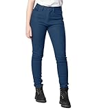 BGA Motorrad-Jeans für Damen – Bikers Gear Australia schützende Motorradhose Kevlar-Stretch Motorradjeans Damen mit abnehmbarer Hüft- und Kniepanzerung, blau, 48