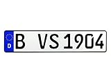 1 Autoschild | Nummernschild DIN-Zertifiziert und reflektiernd nach ihrem Wunsch geprägt (1)