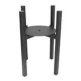 Pflanzenständer aus Metall, verstellbare Breite, rostfrei, starke Tragfähigkeit, robuster Boden-Pflanzgefäßständer für drinnen und draußen