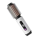 Beheizte Rundbürste - Ionisierender Lockenstab Kamm - Mit 3 Temperaturstufen Rundbürste Lockenstab | Für Frauen Mit Kurzem Dünnem Haar Für Volumenlook Weniger Frizz Mehr Glanz Und Schonendes Styling