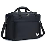 YOODI Wizzair Handgepäck 40x30x20, 25L Faltbare Handgepäck Tasche Carry on Luggage Handgepäck Tasche für Flugzeug Kleine Reisetasche Koffer Tasche Carry on Bag Cabin Bag mit Schultergurt (Schwarz)