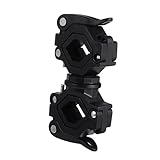 Mikinona Fahrradlampe Halterung Drehbar Taschenlampenhalterung Aus Und Abs Für Vielseitige Anwendung Ohne Toten