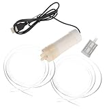 FIXOSHEE 1Satz Sumpfpumpe für Außenbereich Kleine Wasserpumpe mit Filter USB und Wasserauslassrohr für Poolentwässerung