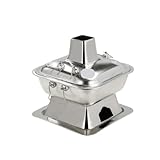 JHMYOB Hot Pot 304 Edelstahl-Hot Pot, Alter Peking-Shabu-Shabu-Topf, altmodischer Haushalts-Hot Pot, Holzkohle-Shabu-Shabu-Topf Old Style Hotpot(Silver,36cm)