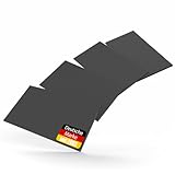 BigDean 4 Stück Garagen Wandschutz selbstklebend 40x20x2cm – extra Dicker Türkantenschutz Auto zuschneidbar Schwarz