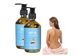 Hautpflege und Körperpflege Öl, Fragrances Body Oil Caramel Vanilla, Karamell Vanille Körperöl für Aromatherapie und als Basisöl für Massageöle, Mild und Nicht Reizend (2, PC)