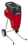 Einhell Elektro-Leisehäcksler GC-RS 2540 (Schneidwalze, Drehrichtungsumschalter, große Trichteröffnung, robustes Fahrgestell, inkl. Gartenabfallsack)