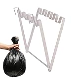 Küchentheke Müllbeutel Rack - Klapper Metalldraht Müllbehälter, Schranktür Müllsackhalter, stolzenfreie Küchenmüll, Müllsackständer für Schränke, haltbare Küchenzubehör für Schränke, Badezimme