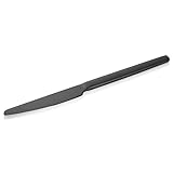 12x Menümesser ALEX SCHWARZ, mit schwarz, matte PVD Beschichtung, 23 cm, Chromstahl 13/0