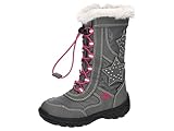 Lico Mädchen CATHRIN Schneestiefel, Grau/ Pink, 32 EU