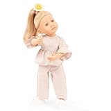 Götz 2411036 Little Kidz Lotta Sunshine Puppe - 36 cm große Multigelenk-Stehpuppe mit blonden Haaren und grauen Augen - 6-teiliges Set