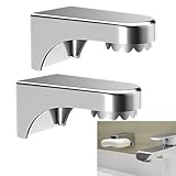 2 Stück Seifenhalter Magnetisch,Seifenhalter Magnet Ohne Bohren,Magnethalter Seife,seifenhalter magnetisch,Seifen Halterung,Für Dusche, Badewanne Und Küchenspüle