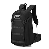 Arvano Fahrradrucksack Wanderrucksack Klein für Herren & Damen, Skirucksack Schwarz Sport Rucksack für Fahrrad, Ski, Motorrad, Snowboard,Wandern