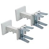 TDCuizent Verstellbare Stahl-Heizkörper-Halterungen, 1 Paar, Höhe 14–21 cm, stabile Paneelheizkörper-Bodenhalterungen mit Erweiterungsankern, Montagezubehör im Lieferumfang enthalten für Heizsysteme