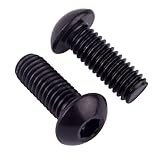 VAMUOEFL 10 Stück Zylinderkopfschrauben, 1/4 Zoll bis 20,3 cm (1/4 Zoll bis 20,3 cm verfügbar), 304 Edelstahl 18–8, Außenfinish, Innensechskantantrieb, Vollgewinde, 10 Stück