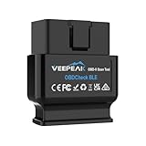 Veepeak OBDCheck BLE Bluetooth 4.0 OBD II Diagnosegerät Auto Diagnose Codeleser Scanner kompatibel mit iOS UND Android