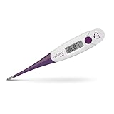 Cyclotest LADY Doppeldezimalthermometer Basalthermometer, präzise Temperaturmessung, komfortable und flexible Sonde, inklusive Etui, Aufbewahrungstasche und Zyklus-Trackingblatt